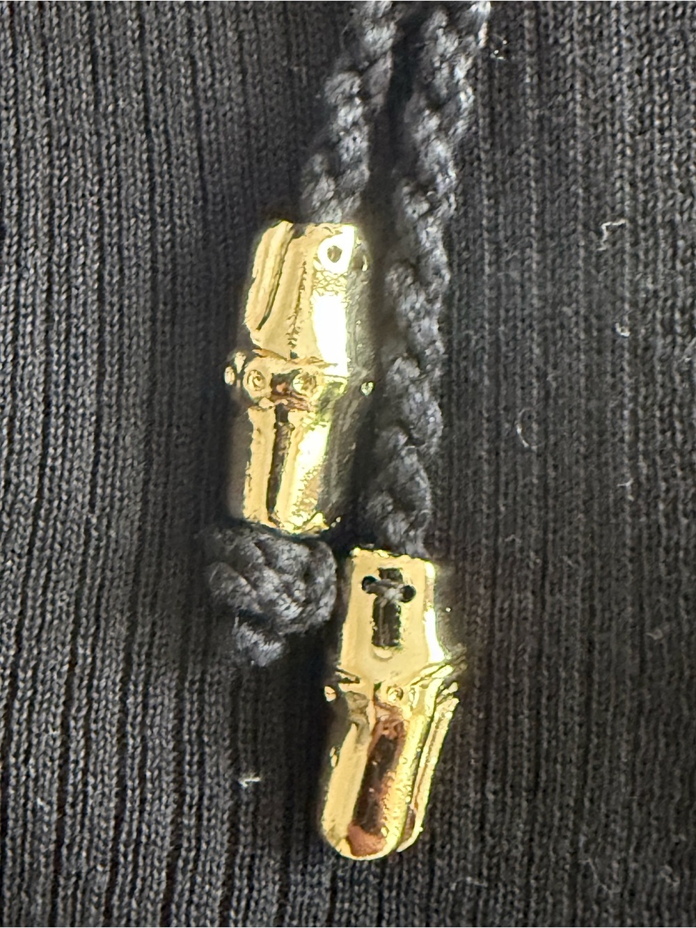 Gucci Black Knit Sleeveless Tank with Tie Detail - Picture 6 of 8